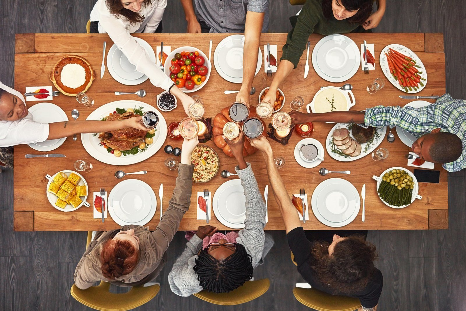 An abundant catered table spread for a social celebration
